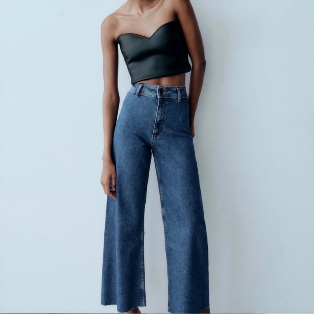 ZARA Women's Marine Straight High Rise Jeans